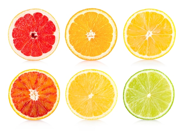 Photo collection of 6 citrus sices