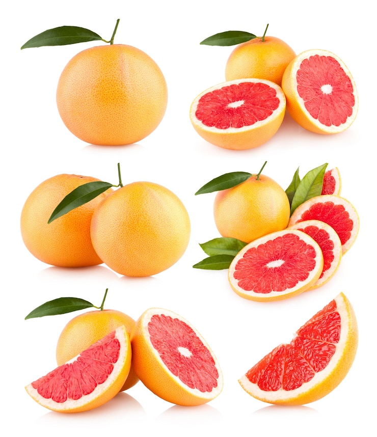 Photo collection of 6 grapefruit images