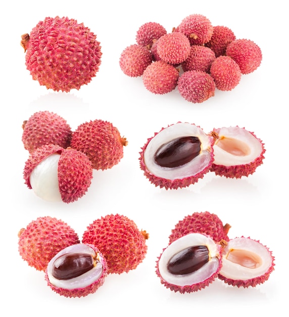 Collection of 6 lychee images