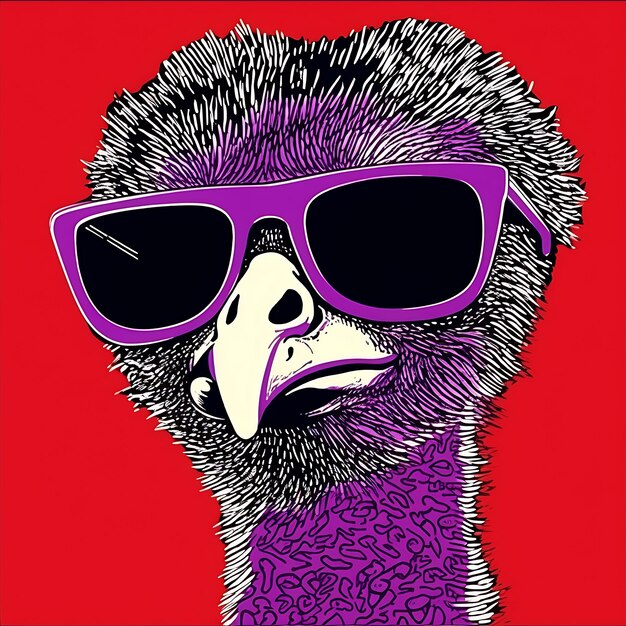 Collection of Amusing and Artistic Pop Art Prints Featuring Endearing funny Animals