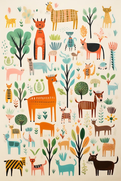 a collection of animals from the book amp amp quot the wild amp amp quot by the artist