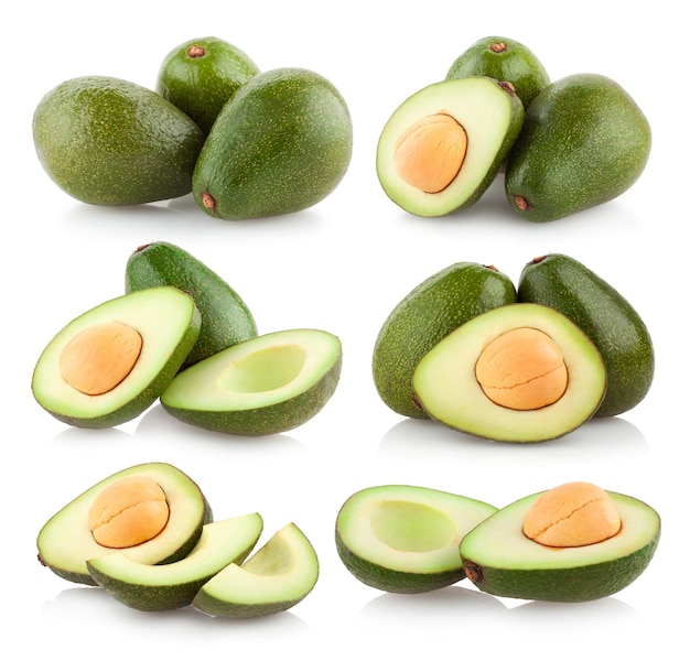 Raccolta di immagini di avocado