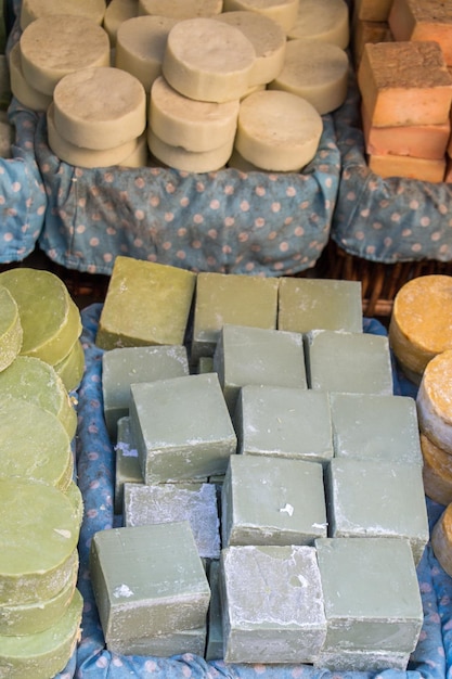 Collection of bars of hand made soap