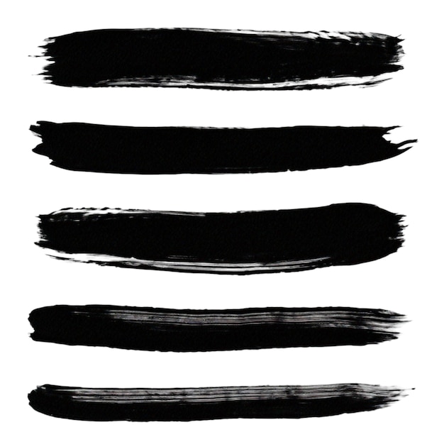 Collection of black brushstrokes pic