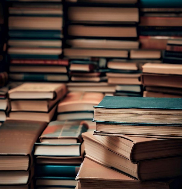 A collection of books neatly piled ready to be explored