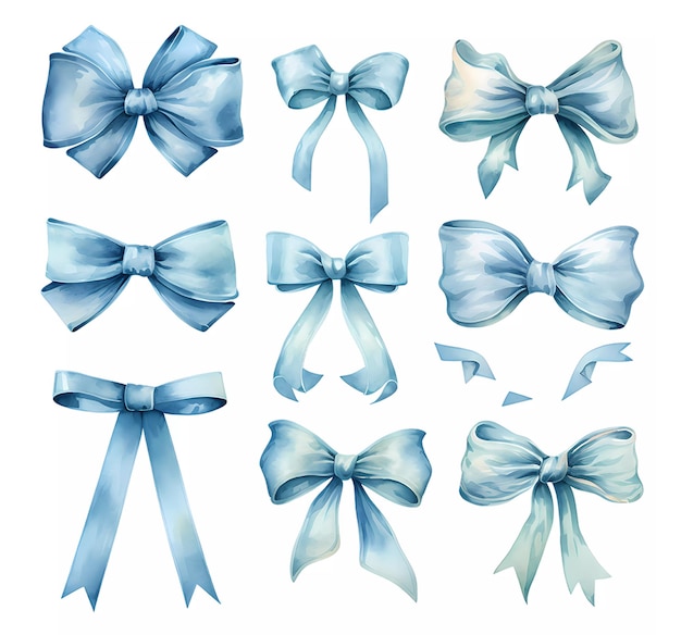 a collection of bow ties illustration clipart