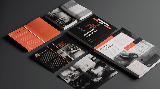 A collection of brochures including a product called the brand's new product.