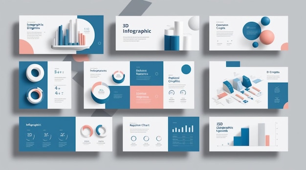 a collection of business cards with a blue background and a blue design