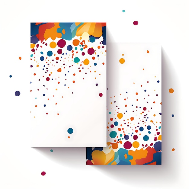 Collection Carnival Colorful Confetti Wedding Invitation Card Confetti illustration idea design