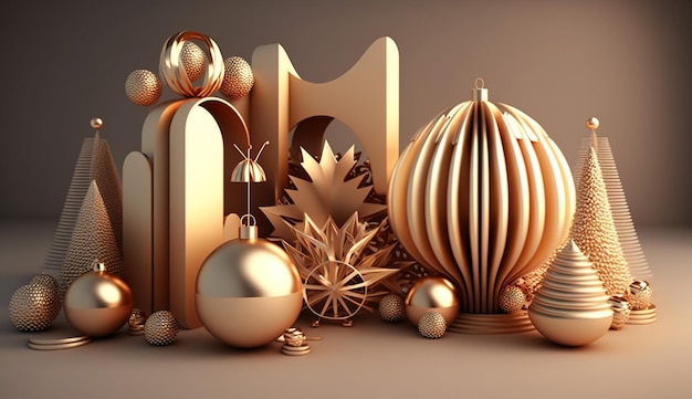 A collection of christmas ornaments and ornaments