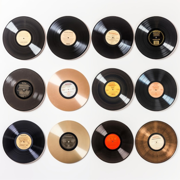 Collection of Classic Retro Vinyl Records