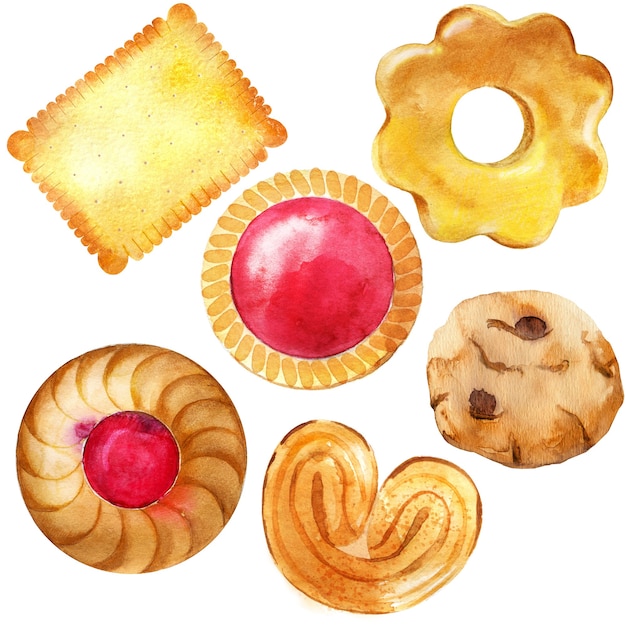 Collection of cookies, biscuits