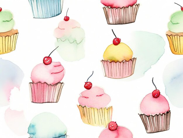 a collection of cupcakes with different colored cupcakes