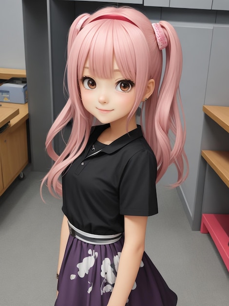 かわいいアニメの女の子のアートワークのコレクション