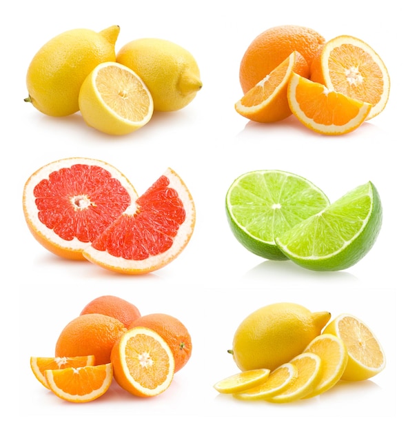 Collection of different citruses