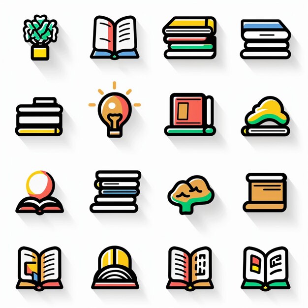 a collection of different icons including one that says  sun