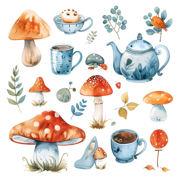 a collection of different types of mushrooms and mushrooms