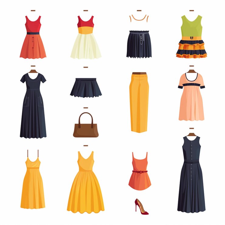 Photo a collection of dresses from the fashion brand one of which is called the brand of the same