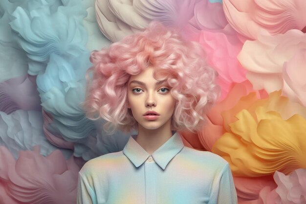 A collection of dynamic pastel hues