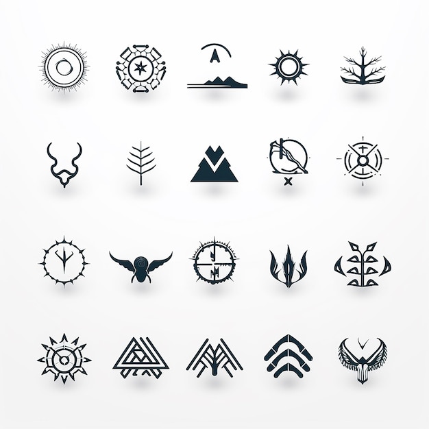 Collection of free vector logos on plain white background