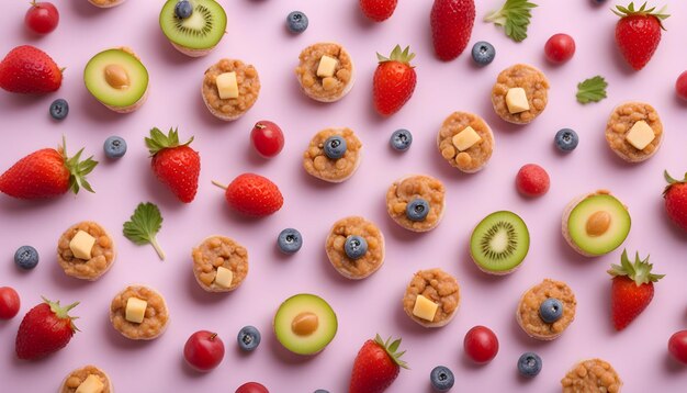 a collection of fruity treats including blueberries blueberries and blueberries