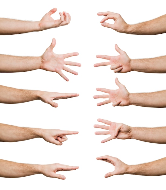 Photo collection of hand gestures