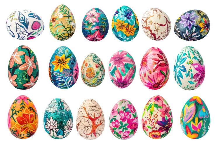 Photo collection of handpainted easter eggs