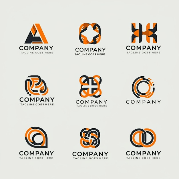 a collection of logos for company company and company