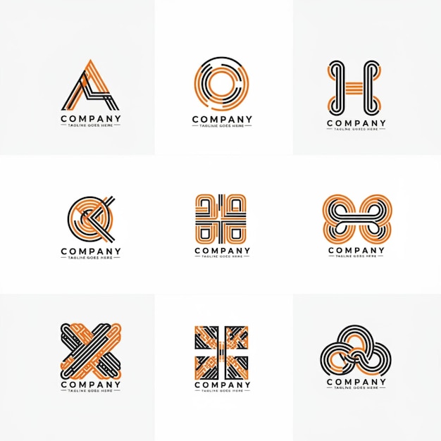a collection of logos for the company logo