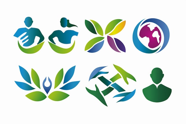 a collection of logos for the company that is based on the logo