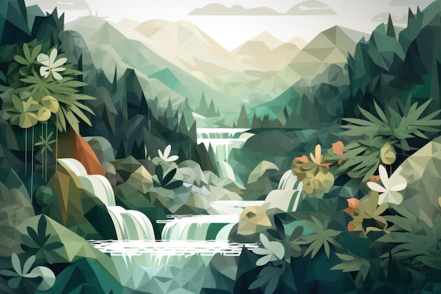 A collection of low poly art that is made by the artist.