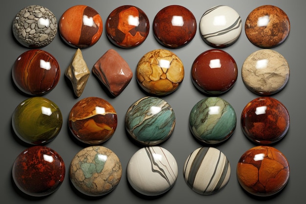 a collection of marbles from the collection of person.