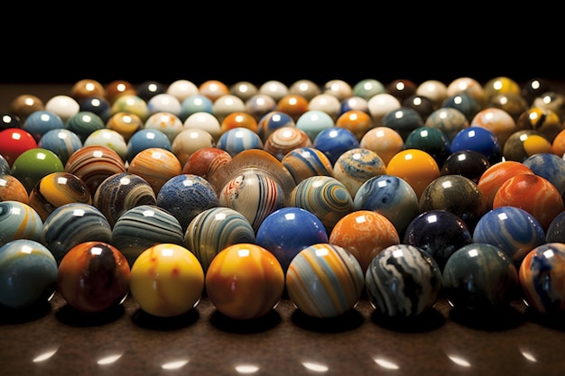 A collection of marbles