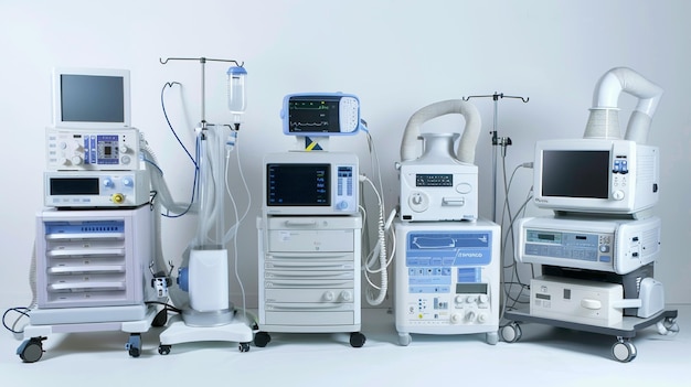 a collection of medical equipment