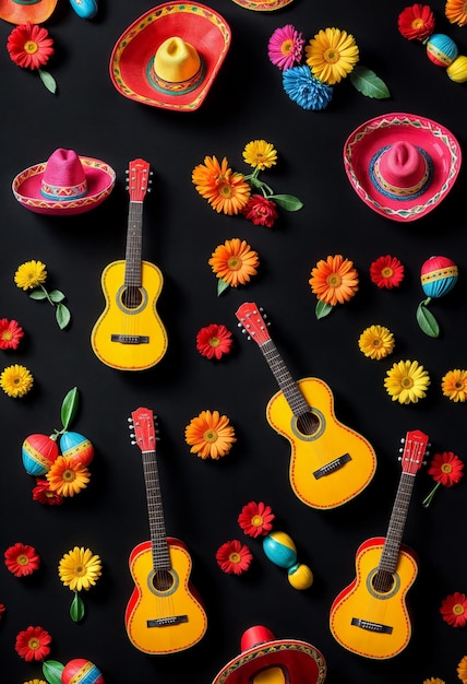 Photo collection of mexican decorative elements