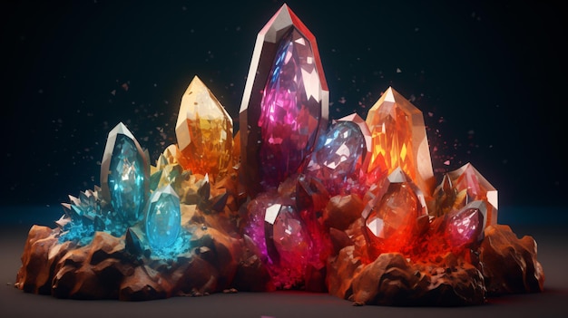 A collection of minerals by person