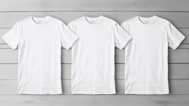 Photo a collection of mockup tshirts modeling copy space for print