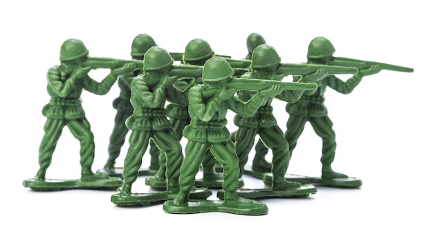 사진 전통적인 장난감 군인의 컬렉션