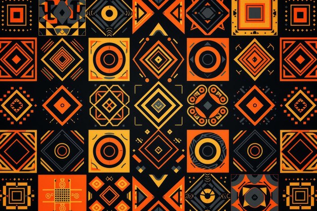 Photo a collection of patterns from the collection by person