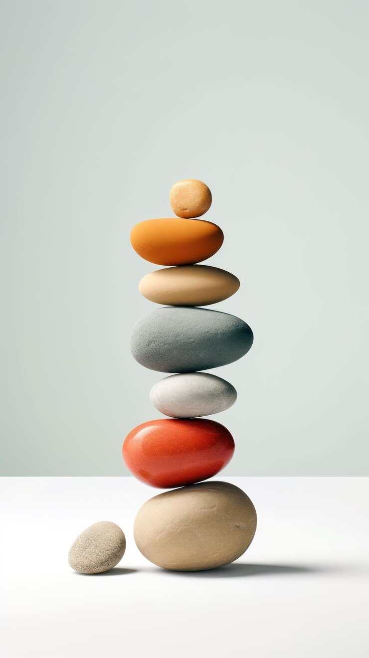 Photo collection of pebbles