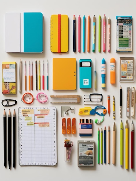 Photo a collection of pens, pencils, and pencils on a wall.