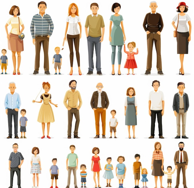 a collection of people from the people of different ages