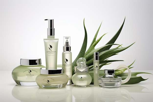 a collection of perfumes including one that says " natural beauty ".