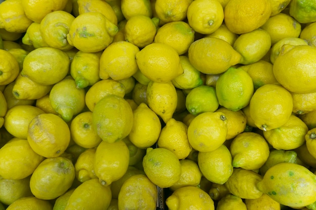 Collection of ripe lemons