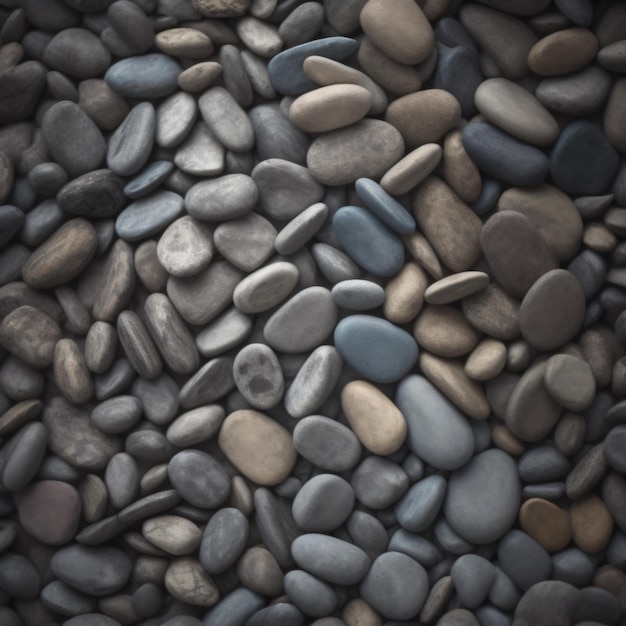 A collection of rocks including one that has a circle of water on it.