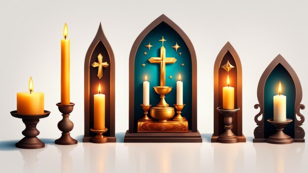 Collection set of Altar elements