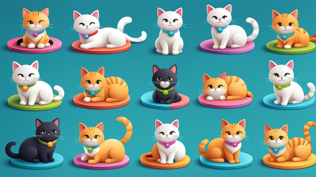 Collection set of Cat elements