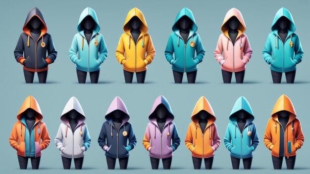 Collection set of Jacket elements