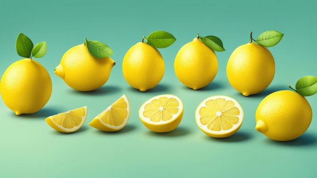Collection set of Lemon elements