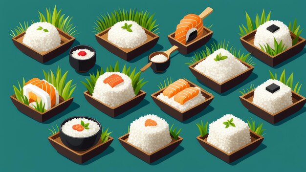 Rice要素のコレクションセット